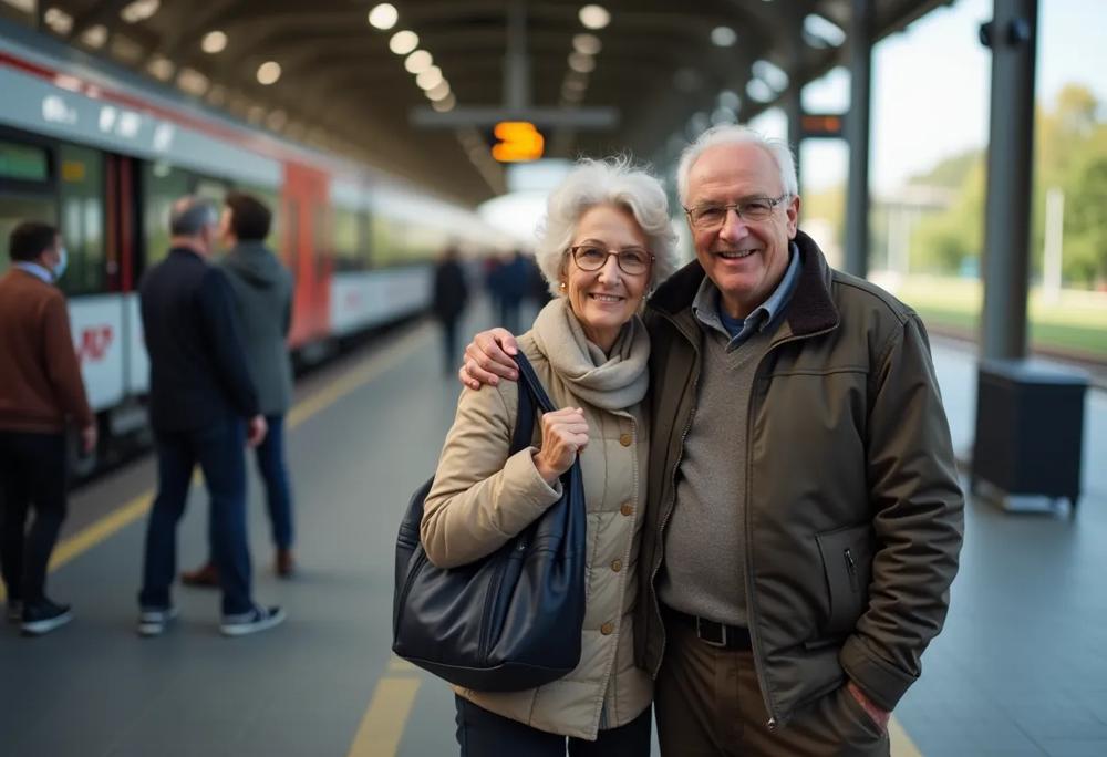 elderly couple